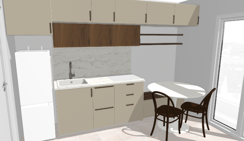 Conception d&rsquo;une cuisine tout confort pour un budget max de 3200€